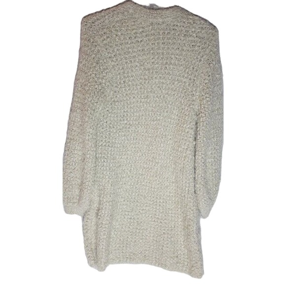 BB‎ Dakota Womens Cardigan Sweater Open Front Knit Beige Small S - Picture 4 of 6